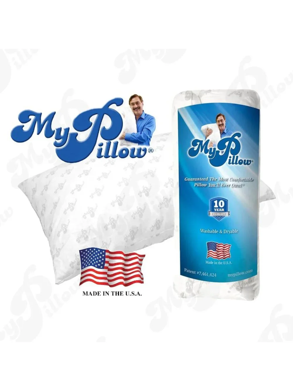 〽️Classic Bed Pillows for Sleeping King Size Set of 2 Medium Support Bed Pillow